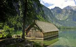 nyár faház tó hegy ház