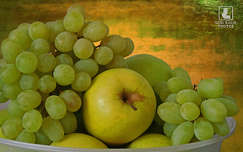 gyümölcs szőlő címlapfotó alma csendélet ősz