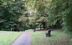 ősz kertek és parkok írország pad