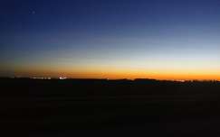 Alkonyat útközben.