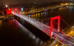 budapest híd éjszakai képek címlapfotó folyó duna erzsébet híd magyarország