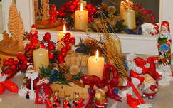 Advent második vasárnapja, Mikulás, csoki, gyertya, dekoráció.