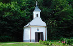 A jásdi Szent-kút egy erdőszéli, árnyas zarándokhely apró kápolnával.