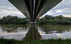 Szapáry híd alatt a Tisza