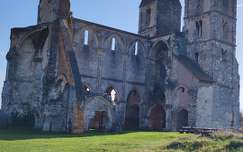Zsámbék, templom, templomrom, premontrei kolostorrom