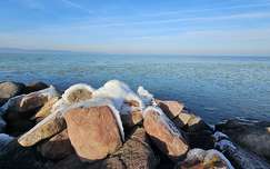 balaton jég kövek és sziklák tó magyarország tél