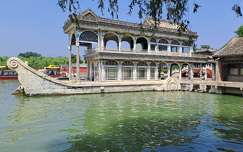 Kína - Peking Nyári Palota Márvány hajó