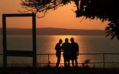 Balatonvilágosi naplemente.