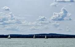 balaton vitorlázás felhő magyarország tó vitorlás