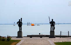 balaton, balatonfüred, magyarország, szobor, tó