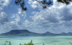 hegy balaton tó badacsony magyarország nyár