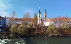 Graz, Mura folyó és a Mariahilferkirche