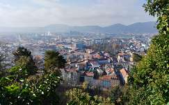 Graz, Schlossberg várnegyedből kilátás a városra