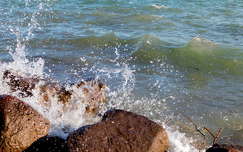 kövek, hullámok, Balaton