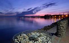 Alkonyati festmény Balatonkenesén.