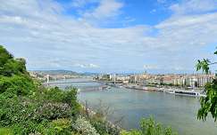 híd budapest duna magyarország erzsébet híd folyó hajó