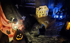 Halloween, tök, dekoráció