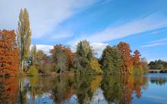 Szombathely - Csónakázó-tó, ősz, tülkröződés