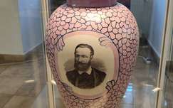 fedeles díszváza, keménycserép