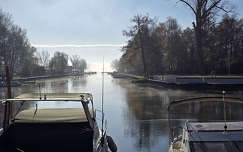 Balatonfűzfő, Balaton, kikötő, novemberi csendélet