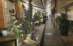 Szlovénia, Ljubljana, ünnepi dekoráció, téli fények