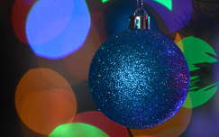 Bokeh, karácsony, dísz, fények