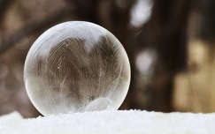 Tél, buborék, hó, jég