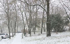 Balatonfűzfő, havazás