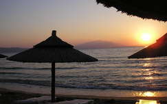 tenger naplemente görögország tengerpart stavros