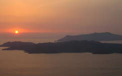 naplemente görögország tenger