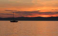 naplemente balaton vitorlázás tó magyarország hajó vitorlás