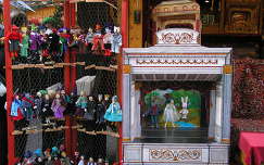 Marionett bábszínház a Karácsonyi vásárban