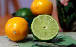 gyümölcs lime narancs