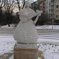Déryné szobra a Horváth kertben, Budapesten