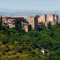 Granada, vieuw at La Alhambra from the Sacromonte