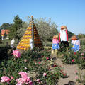 Magyarország, Rácalmás, Tökfesztivál 2011, tökpiramis és dekoráció