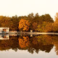 Debreceni csónakázó-tó ősszel