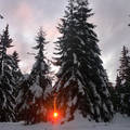 naplemente,havas táj