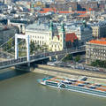 Budapest,Erzsébet híd,és pesti város részlet,Fotó:Szolnoki Tibor