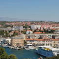 Zadar, kilátás a harangtoronyból, Horvátország
