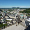 Salzburg látképe a várból, Ausztria