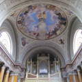 Eger, a Bazilika orgonája és mennyezetfreskói
