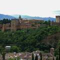 GRANADA - SPAIN, La Alhambra vista desde El Mirador de San Nicolas