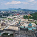 Ausztria, Salzburg látképe a várból