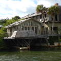 Abandoned House  at the end Dragon Point Dr Indian River Florida USA