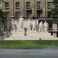 Budapest,Kossuth tér, a Kossuth kormány tagjainak szoboregyüttese