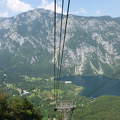 Kilátás a kabinos felvonóból, Vogel, Bohinj, Szlovénia