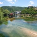 Az Una folyó Bosanska Krupa-nál, Bosznia