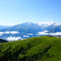 Júliusi havas hegyek az Alpokban