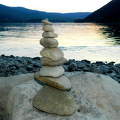 kövek, víz, egyensúly, harmónia